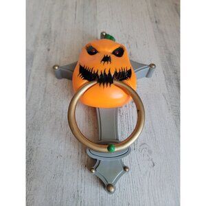 Vintage spooky boo door AS IS knocker Pumpkin Halloween decor